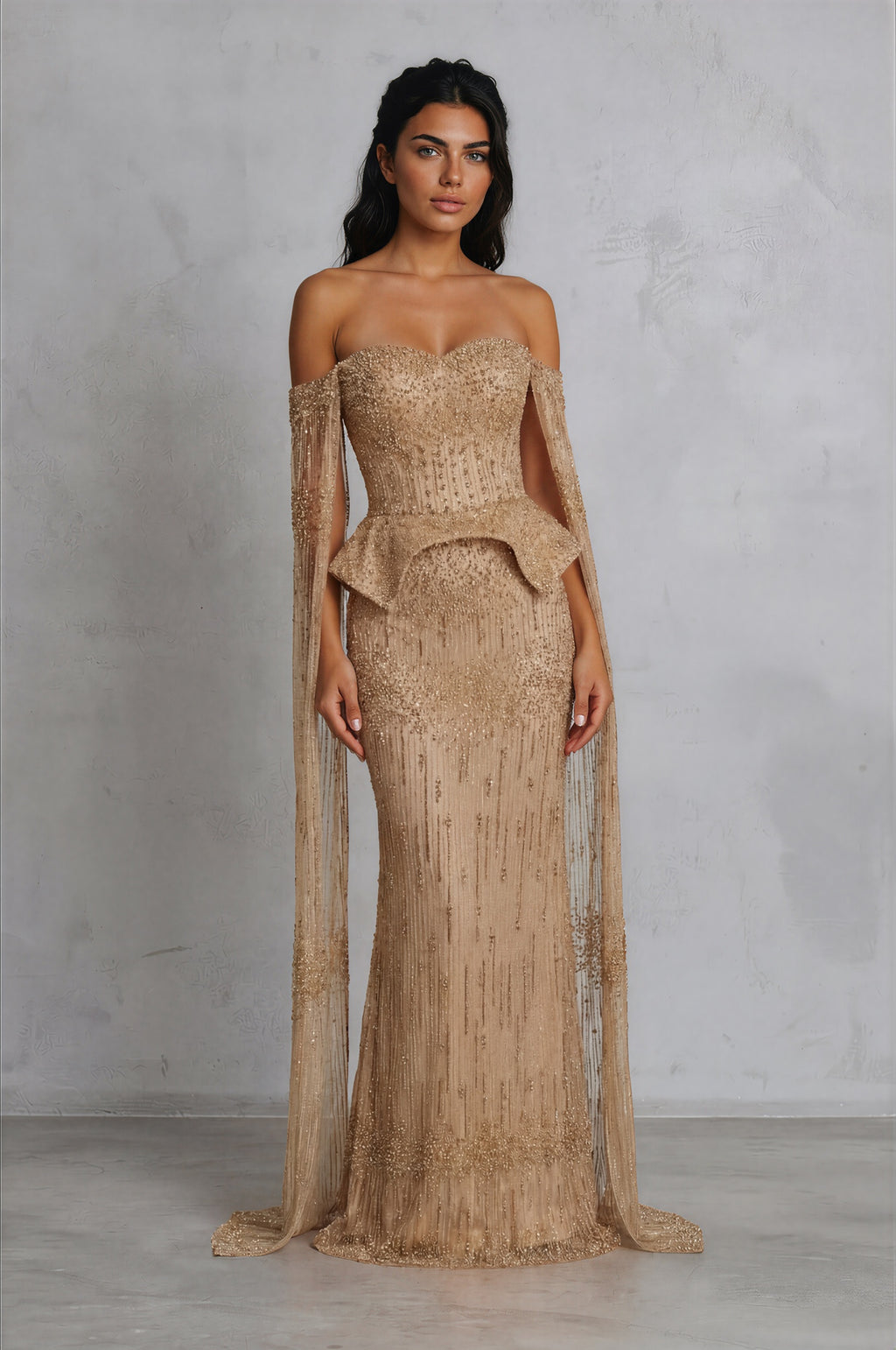 Aurélie Crystal Couture Gown