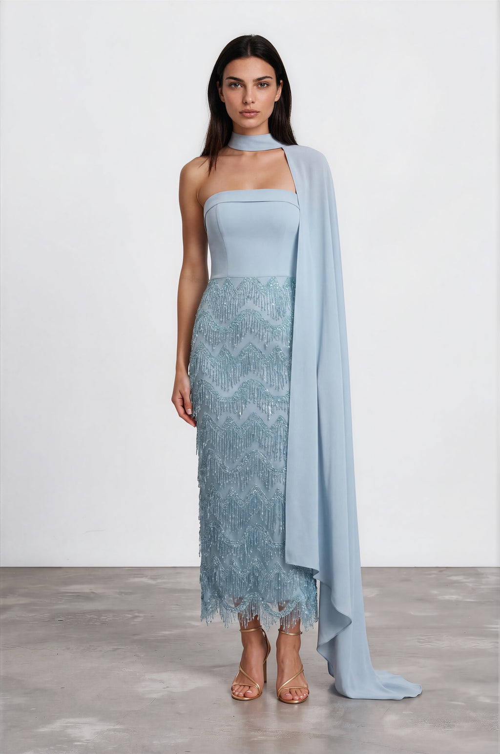 Isla Embellished Evening Gown