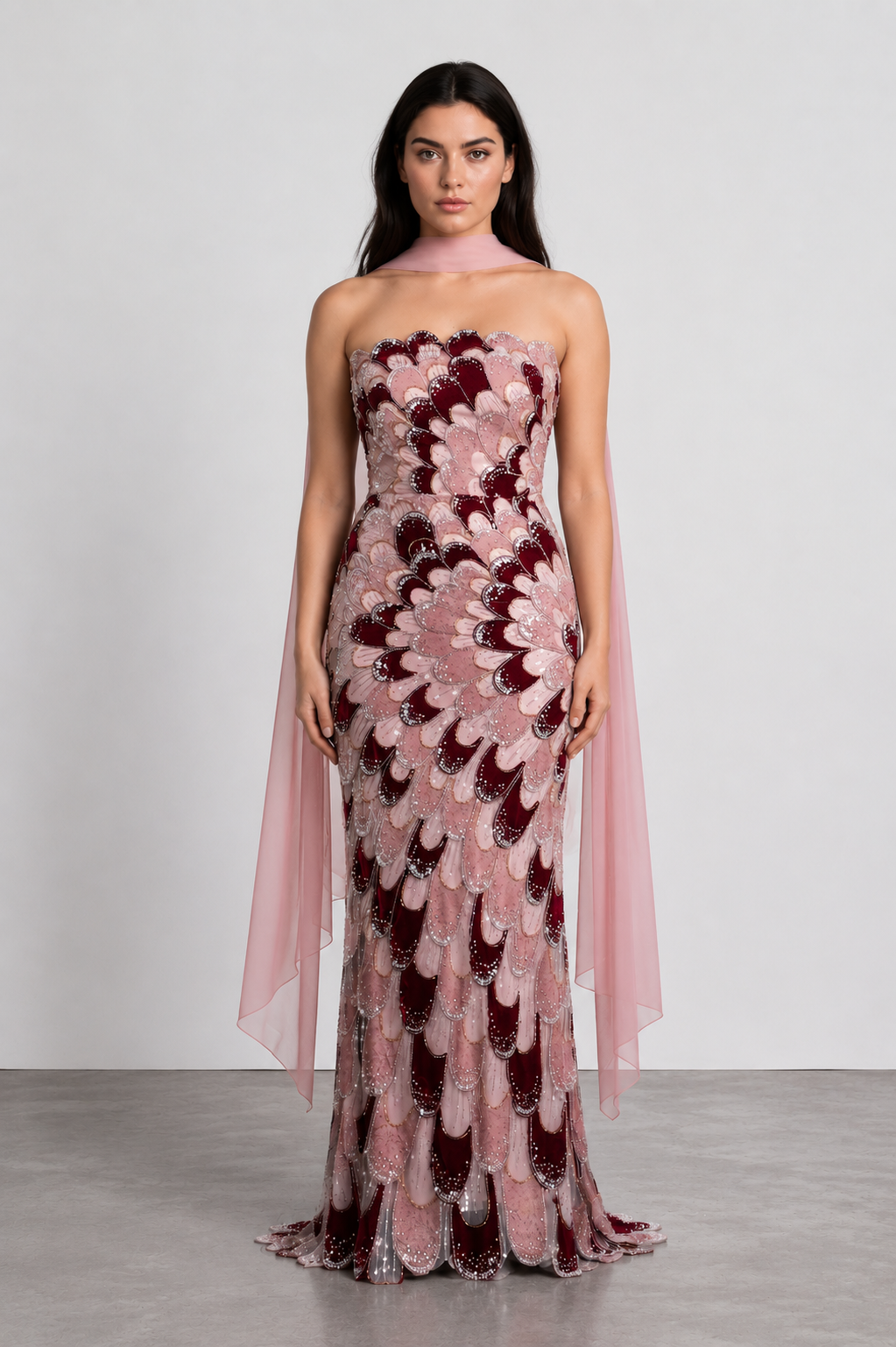 Rosalia Floral Embellished Gown