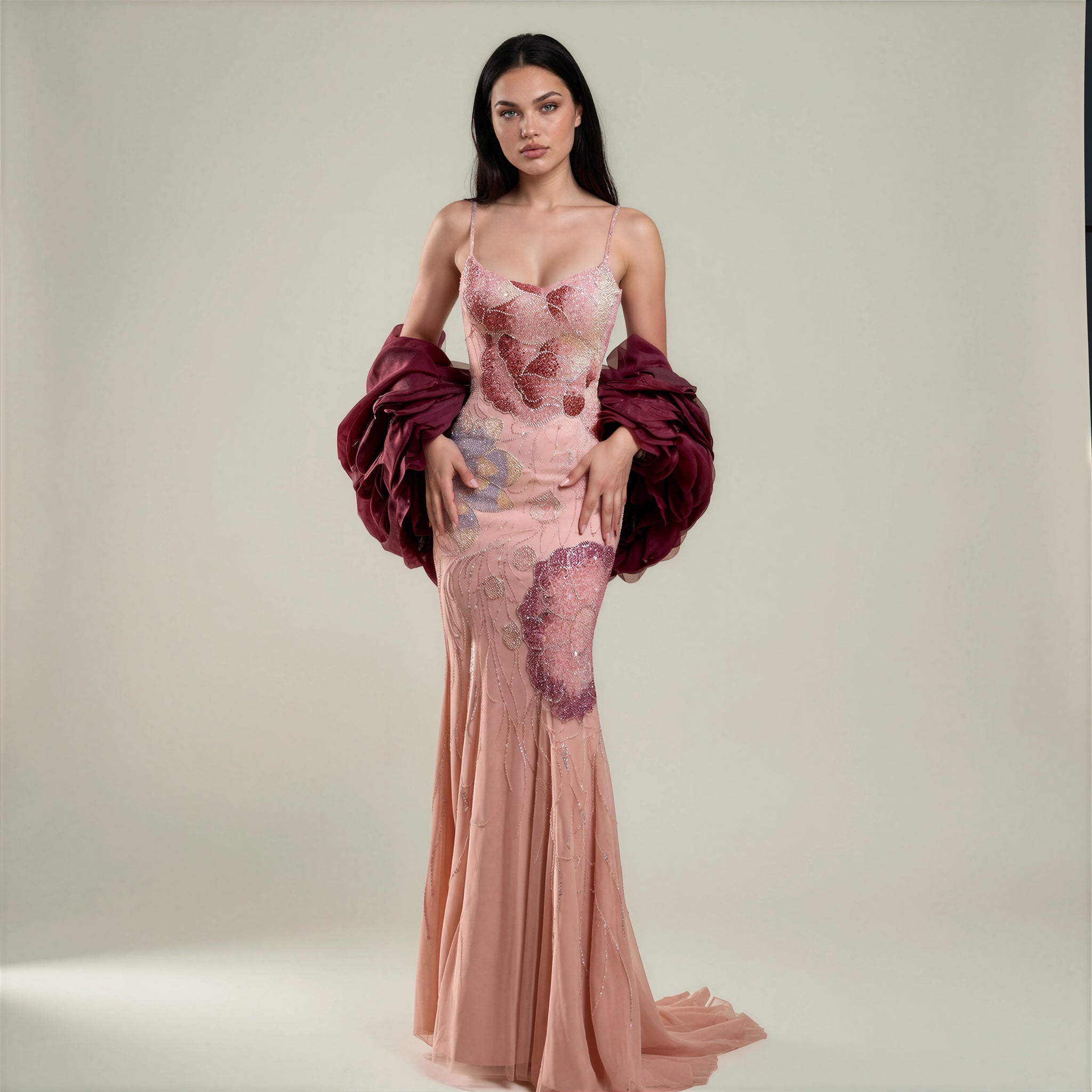Dahlia Embellished Mermaid Gown
