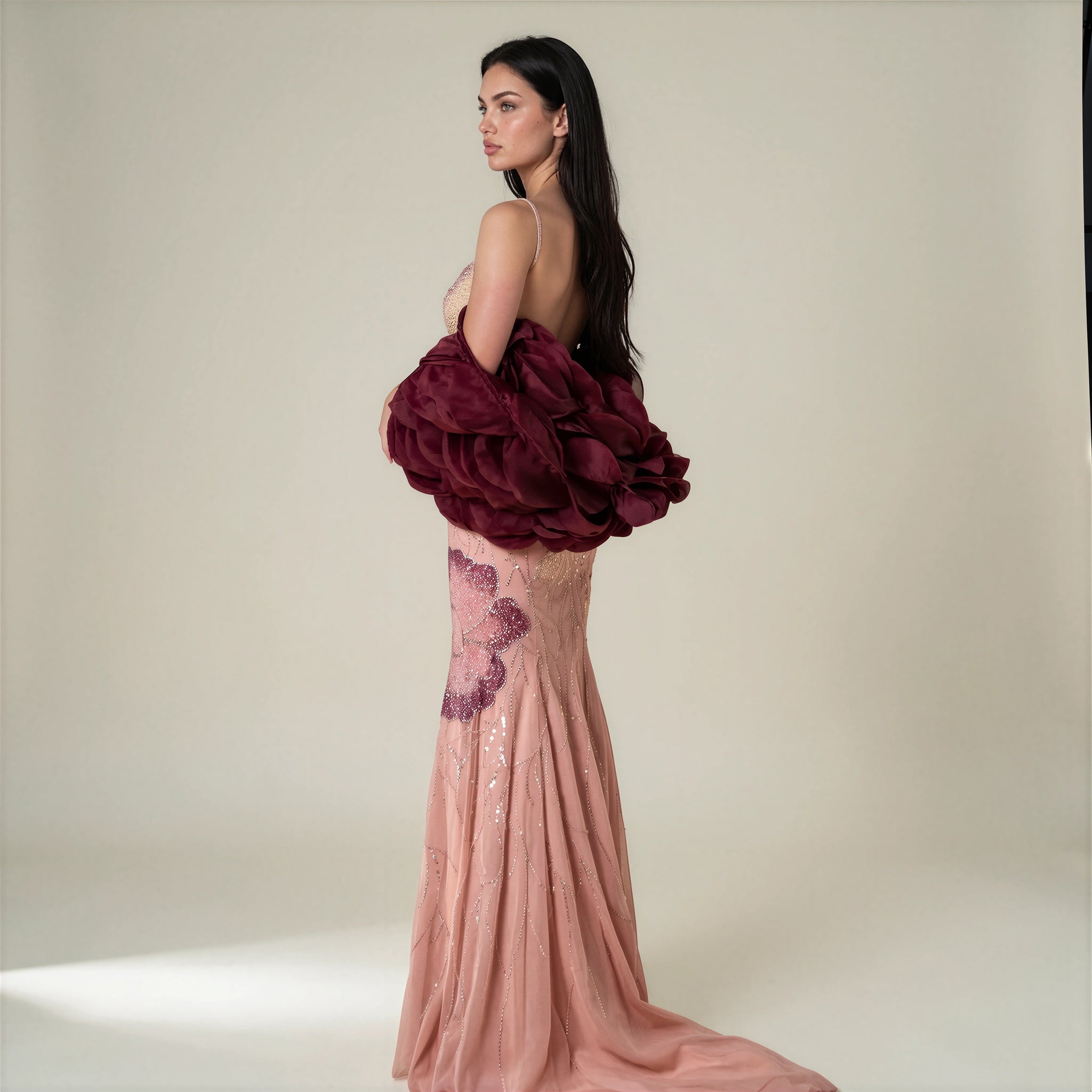 Dahlia Embellished Mermaid Gown