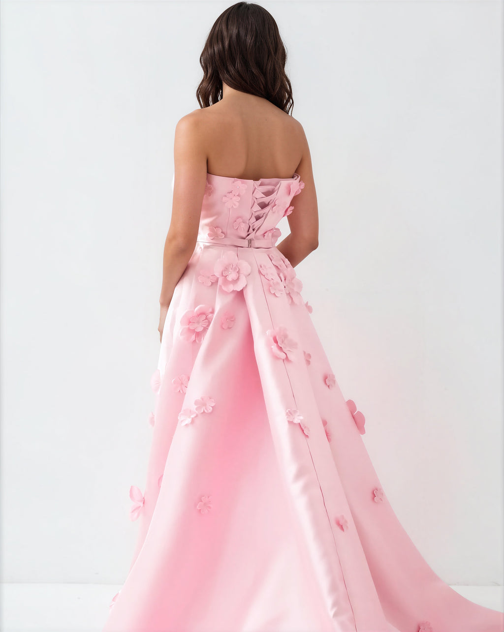Floral Satin Gown
