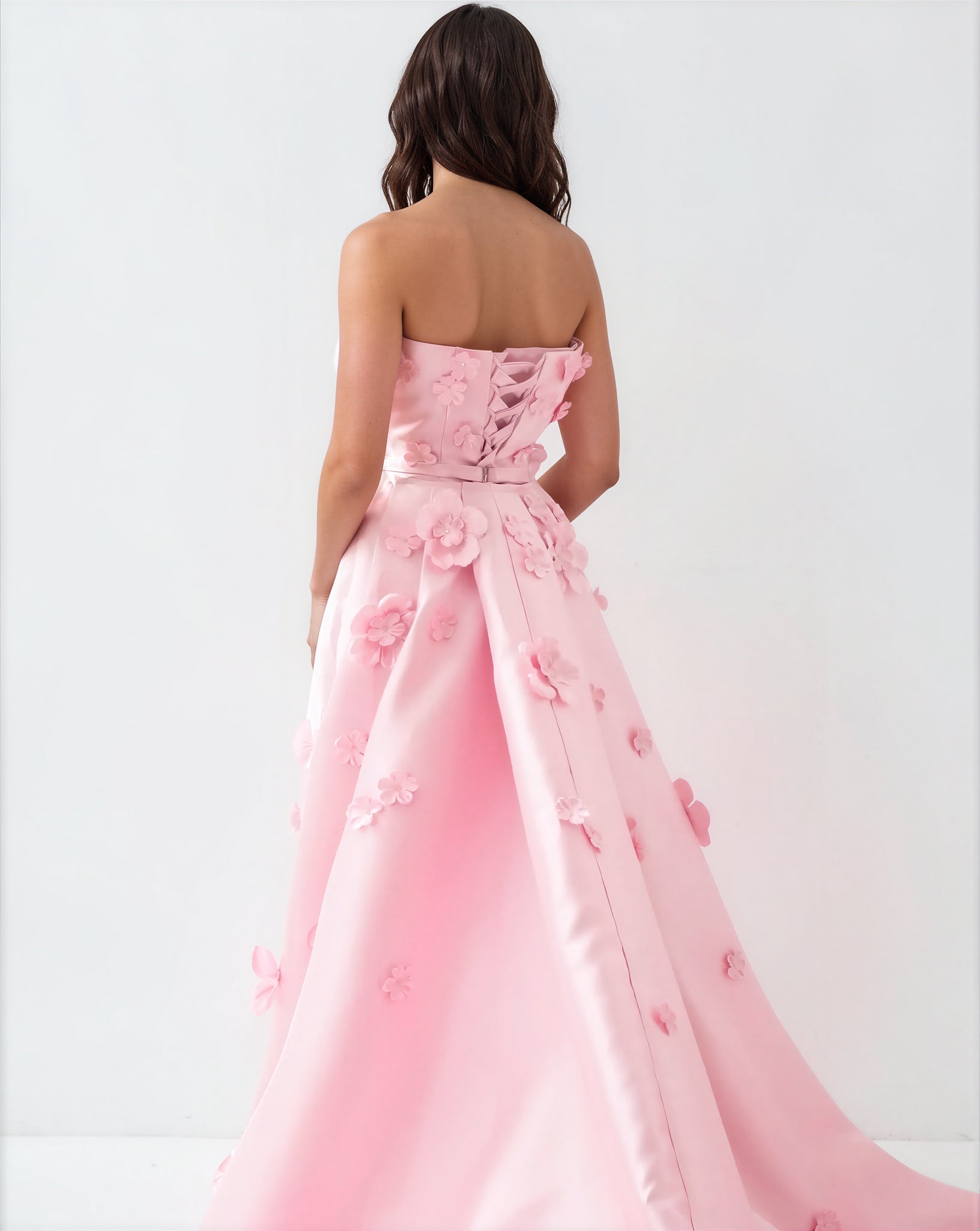 Floral Satin Gown